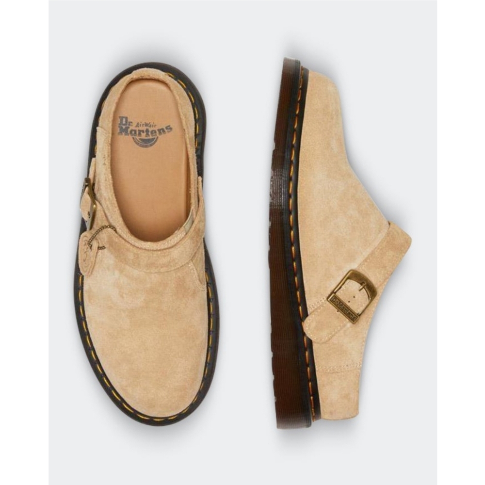 🆕️ Dr Martens Isham Desert Oasis Tan Suede Mules Womens 11 Men 9 Streetwear - Picture 2 of 16